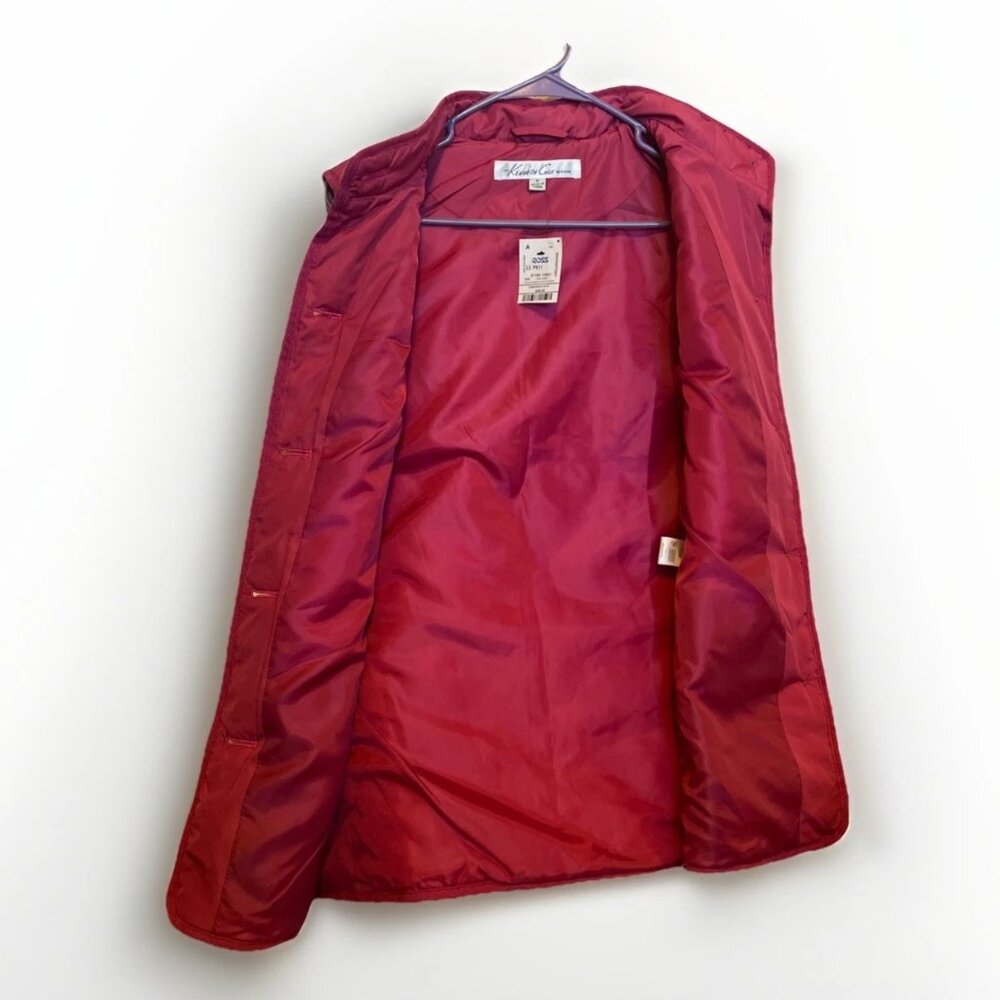 Kenneth Cole New York Quilted Hot Pink Puffer Vest Women's Size Medium NWT - Picture 8 of 12
